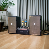 Hàng trưng bày: Dàn 1 Amply A918 + 2 V238 Gold + 1 vang + 2 Micro