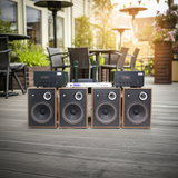 Dàn loa Acoustic: 2 Amply A907 + 4 V231 + 1 vang + 2 Micro