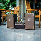 Hàng trưng bày: Dàn 1 Amply A918 + 2 V238 Gold + 1 vang + 2 Micro