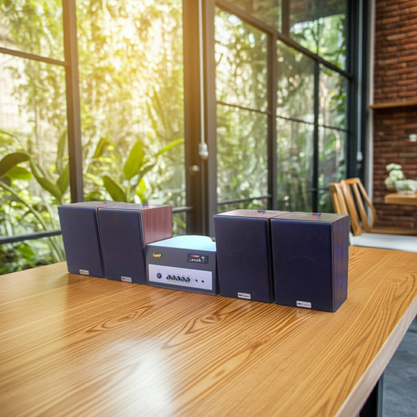 Gold4Cafe V50 (Từ 50 - 150m2) Cho Quán Cafe, Nhà Hàng, Quán Ăn, Spa, Khu Tập Gym ( 01 amply A400 + 04 loa vt V50)