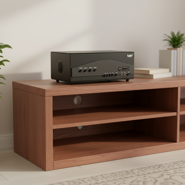 Dàn loa treo tường: Amply A917PU - 4K + 8 V130PU, Amply 4 - 6 vùng âm lượng, loa được thiết kế riêng, bật lớn không tạp âm, miễn phí công lắp đặt, bảo hành dài hạn 5 năm.