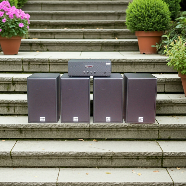 [Diện tích 160m2 + 02 Kênh] Amply A938 + 4 V230NT, Amply hai vùng âm lượng, loa được thiết kế riêng, bật lớn không tạp âm, miễn phí công lắp đặt, bảo hành dài hạn 5 năm.