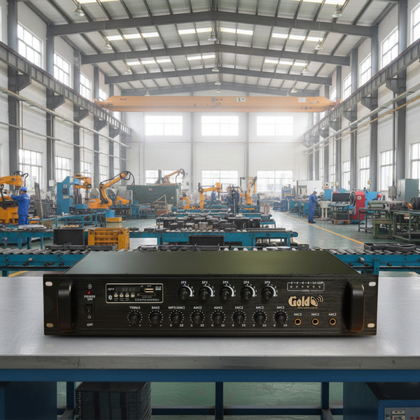 Loa thông báo nhà xưởng: 1 Amply A550F + 02 Ne65w, Amply 5 vùng, loa được thiết kế riêng, bật lớn không tạp âm, miễn phí công lắp đặt, bảo hành dài hạn 12 tháng