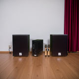 Dàn loa hát karaoke gia đình M230mi (Amply 900w + Loa 230 + 2 Micro không dây)