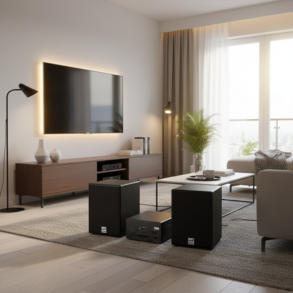 Dàn loa hát karaoke gia đình M230 (Amply 900w + Loa 230 + Micro dây)