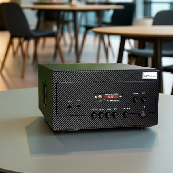 Amply tổng A907_TH (2 phân vùng đầu ra, 900w, đủ kết nối Bluetooth, RCA, AV, USB)