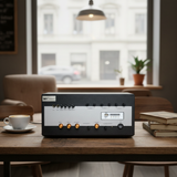 Âm ly A700M  (công suất 700w, 6 phân vùng đầu ra, đủ kết nối Bluetooth, RCA, AV, USB)