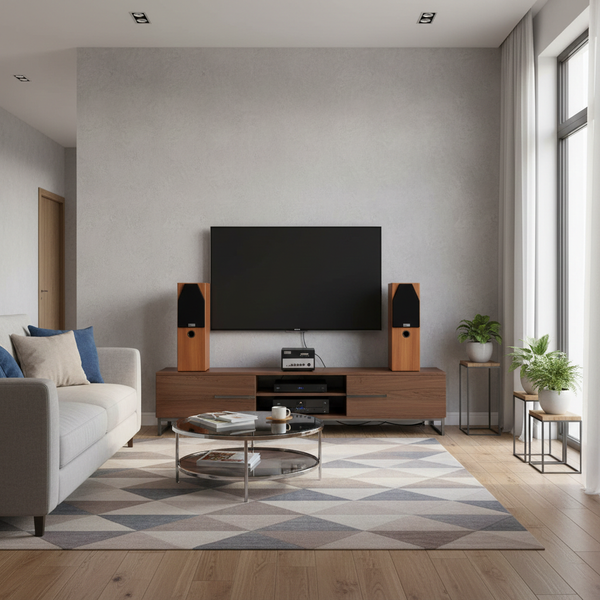 Dàn loa cây karaoke gia đình: V610 Black (01 âm ly 370w + cặp loa V610)