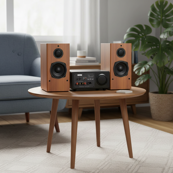 Dàn âm thanh mini V410 Goldsound (01 âm ly 380w + cặp V410)