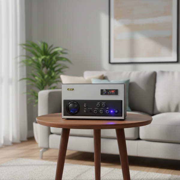 Dàn Hifi âm ly rời Amply W200  loa W60 Hippie style.