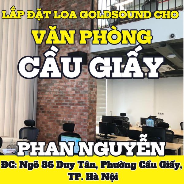 Loa thông báo, phát nhạc nền tự động cho công ty Phan Nguyễn, loa được thiết kế riêng cho quán, bật lớn không tạp âm, miễn phí công lắp đặt, bảo hành dài hạn 5 năm