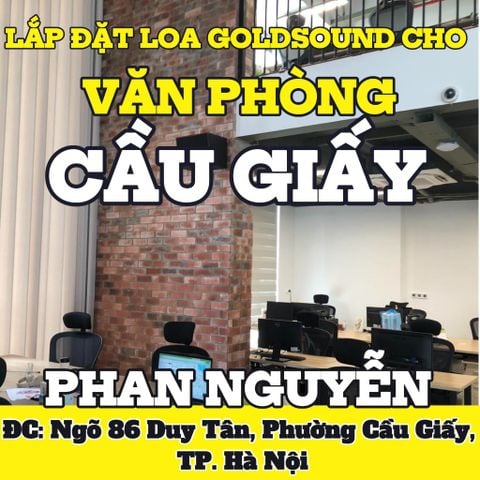 Loa thông báo, phát nhạc nền tự động cho công ty Phan Nguyễn, loa được thiết kế riêng cho quán, bật lớn không tạp âm, miễn phí công lắp đặt, bảo hành dài hạn 5 năm