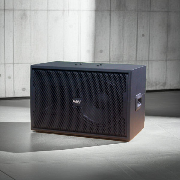 Loa Karaoke V258PU_SG - KA Goldsound (số lượng 1 loa), công suất 400w, loa bass 30 cm, treble kèn, kích thước rộng 60 cm, cao 40 cm, sâu 36 cm, phủ da cao cấp, bảo hành dài hạn 5 năm.