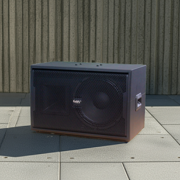 Loa V258PU - KA Goldsound (số lượng 1 loa), công suất 400w, loa bass 30 cm, treble kèn, kích thước rộng 60 cm, cao 40 cm, sâu 36 cm, phủ da cao cấp, bảo hành dài hạn 5 năm.