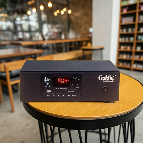 HÀNG TRƯNG BÀY: Amply 60w Goldsound (60w, đủ kết nối Bluetooth, RCA, AV, USB) - BH 6 tháng