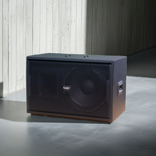 Loa Karaoke V258PU_DA - KA Goldsound (số lượng 1 loa), công suất 400w, loa bass 30 cm, treble kèn, kích thước rộng 60 cm, cao 40 cm, sâu 36 cm, phủ da cao cấp, bảo hành dài hạn 5 năm.