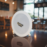 Loa âm trần VAT101 Goldsound (Số lượng 01 loa), công suất thực 15w, Bass 10 cm, thiết kế hình tròn, hoàn toàn màu trắng, sang trọng, độ thẩm mỹ cao