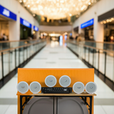 Dàn loa âm trần thông báo, phát nhạc nền tự động: A480F Goldsound 5 vùng âm lượng 480w + 6 loa âm trần VAT13, loa được thiết kế riêng cho quán, bật lớn không tạp âm, miễn phí công lắp đặt, bảo hành dài hạn 12 tháng