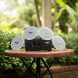 Bộ loa âm trần thông báo phát nhạc nền tự động cao cấp S4.0 (amply A2.0 + 4 loa âm trần 15w), loa được thiết kế riêng cho quán