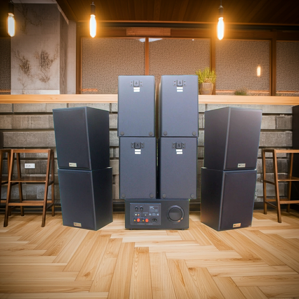 Dàn loa treo tường thông báo phát nhạc nền tự động: Amply A905 + 8 V70C (V70)