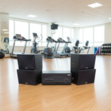 Dàn loa treo tường: Amply A917PU-4K Goldsound 4 vùng âm lượng 1500w + 4 loa Goldsound V130PU, Amply 4 - 6 vùng âm lượng, loa được thiết kế riêng cho quán, bật lớn không tạp âm, miễn phí công lắp đặt, bảo hành dài hạn 5 năm.