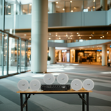 Dàn loa âm trần thông báo, phát nhạc nền tự động: A550F Goldsound 2 vùng âm lượng 550w + 6 loa âm trần VAT14, loa được thiết kế riêng cho quán, bật lớn không tạp âm, miễn phí công lắp đặt, bảo hành dài hạn 12 tháng