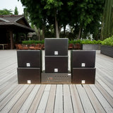 Dàn loa treo tường: Amply A384-6K Goldsound 6 vùng âm lượng 1200w + 6 loa Goldsound V130 - 130w, Amply 4 - 6 vùng âm lượng, loa được thiết kế riêng cho quán, bật lớn không tạp âm, miễn phí công lắp đặt, bảo hành dài hạn 5 năm.