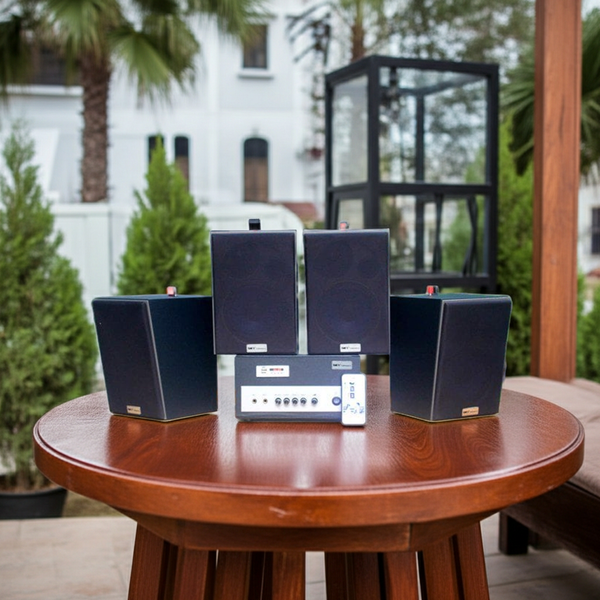 Gold4Cafe V50 (Từ 50 - 150m2) Cho Quán Cafe, Nhà Hàng, Quán Ăn, Spa, Khu Tập Gym ( 01 amply A400 + 04 loa vt V50)