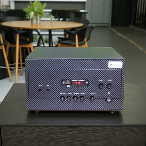 Amply tổng A907_TH (2 phân vùng đầu ra, 900w, đủ kết nối Bluetooth, RCA, AV, USB)