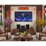 DÀN KARAOKE GOLD120A: (AMPLY 900W + 2 V120 120W + bộ micro không dây + vang) - Hàng trưng bày đồng giá cuối năm