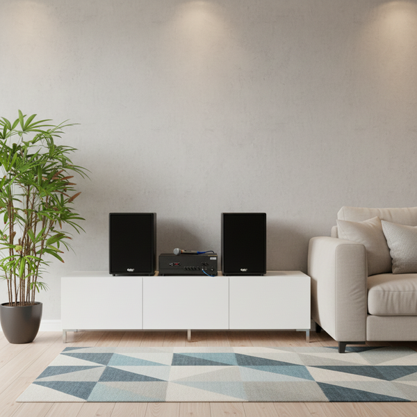 Dàn loa karaoke gia đình M230 Pro 1 (01 amply 1200w + 02 loa 200w + 02 Micro dây)