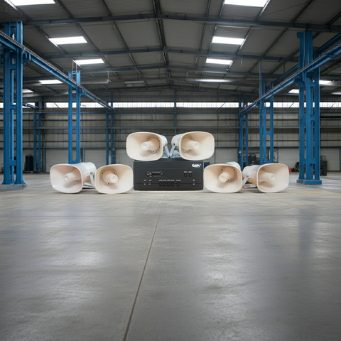 [Loa thông báo] Amply A907PU-100V + 6 Ne20w, Amply hai vùng âm lượng, loa được thiết kế riêng, bật lớn không tạp âm, miễn phí công lắp đặt, bảo hành dài hạn 12 tháng