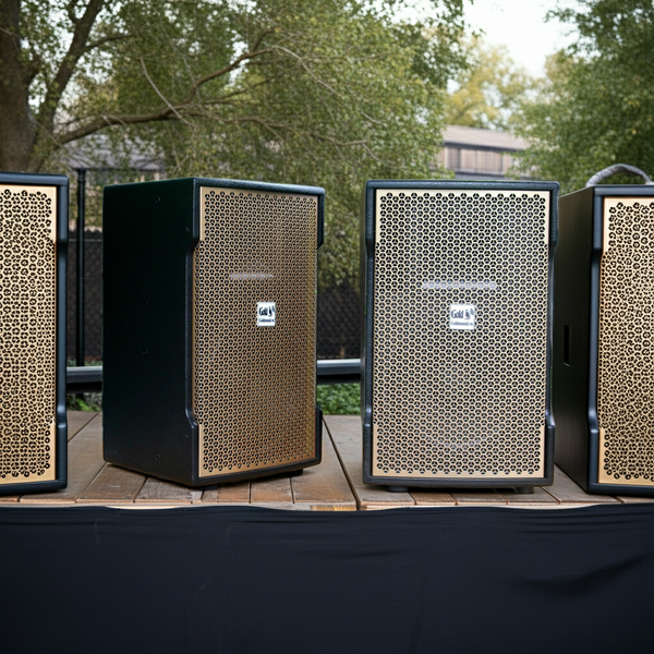 Loa Goldsound V238 phiên bản Gold (Số lượng 1 loa), công suất 238w, loa bass 30 cm, treble kèn, kích thước rộng 37 cm, cao 62 cm, sâu 37 cm, bảo hành dài hạn 5 năm.