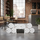 Loa âm trần thông báo phát nhạc nền tự động Gold4cafe 8.0 (01 Amply + 8 loa âm trần), loa được thiết kế riêng cho quán, bật lớn không tạp âm, bảo hành dài hạn 5 năm.