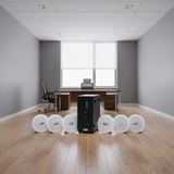 Bộ loa âm trần thông báo phát nhạc nền tự động cao cấp SA6.0_TH (amply 156w + 6 loa âm trần 15w), loa được thiết kế riêng cho quán, bật lớn không tạp âm, bảo hành dài hạn 12 tháng