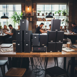 Loa treo tường, phát nhạc nền thông báo: Amply A905 + 12 V40C