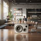 Dàn loa treo tường thông báo, phát nhạc nền tự động: Amply A800 Goldsound 800w + 4 loa Goldsound  V130 130w, loa được thiết kế riêng cho quán, bật lớn không tạp âm, miễn phí công lắp đặt, bảo hành dài hàn 5 năm