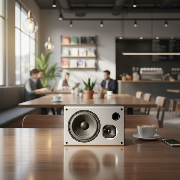 Dàn loa treo tường thông báo, phát nhạc nền tự động: Amply A800 Goldsound 800w + 4 loa Goldsound  V130 130w, loa được thiết kế riêng cho quán, bật lớn không tạp âm, miễn phí công lắp đặt, bảo hành dài hàn 5 năm