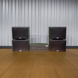 Dàn loa treo tường: Amply A918PU-2K Goldsound 2 vùng âm lượng 1200w + 4 loa Goldsound V130PU-MT, loa được thiết kế riêng cho quán, bật lớn không tạp âm, miễn phí công lắp đặt, bảo hành dài hạn 5 năm