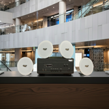 Dàn loa âm trần thông báo, phát nhạc nền tự động: A907PU-2K Goldsound 2 vùng âm lượng 900w + 4 loa âm trần VAT14, loa được thiết kế riêng cho quán, bật lớn không tạp âm, miễn phí công lắp đặt, bảo hành dài hạn 12 tháng