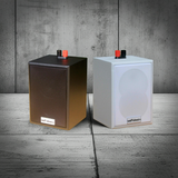 Loa vệ tinh treo tường Goldsound V12-DA Gold4cafe (1 loa) - 12w, củ loa toàn dải cả âm Bass &Tress 3 inch, loa được thiết kế đập chậm để phù hợp với style quán dịch vụ, kích thước (Rộng*Cao*Sâu): 13*18*12.5 cm; chất liệu thùng gỗ 100%. Bảo hành 60 tháng