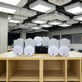 Loa âm trần thông báo, phát nhạc nền: Âm ly A917 Goldsound 2 vùng âm lượng 1200w + 10 loa âm trần Goldsound VAT38 38w, loa được thiết kế riêng cho quán, bật lớn không tạp âm, miễn phí công lắp đặt, bảo hành dài hạn 5 năm.