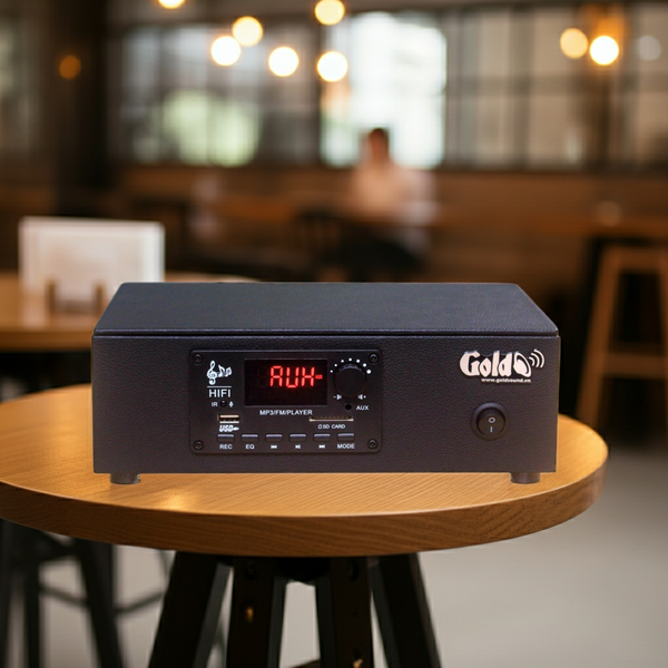 [Diện tích 60m2 + 1 Kênh] Bộ loa âm trần thông báo phát nhạc nền tự động cao cấp S4.0_DA (amply A2.0 + 4 loa âm trần 15w), loa được thiết kế riêng cho quán, bật lớn không tạp âm, bảo hành dài hạn 12 tháng