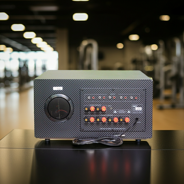 Âm ly A1800: 6 phân vùng đầu ra (1800w, đủ kết nối Bluetooth, RCA, AV, USB)