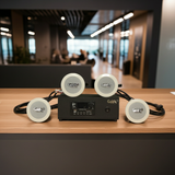 Dàn loa âm trần thông báo, phát nhạc nền tự động: A2.0PU Goldsound 60w + 4 loa âm trần VAT8, loa được thiết kế riêng cho quán, bật lớn không tạp âm, miễn phí công lắp đặt, bảo hành dài hạn 12 tháng