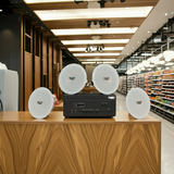 Dàn loa âm trần thông báo, phát nhạc nền tự động: A907PU-2K Goldsound 2 vùng âm lượng 900w + 4 loa âm trần VAT27, loa được thiết kế riêng cho quán, bật lớn không tạp âm, miễn phí công lắp đặt, bảo hành dài hạn 12 tháng