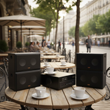 Loa cafe, Loa nhà hàng: Gold4cafe Từ (40 - 100 M2)  (Amply A381 + 04 Loa Vt V35)