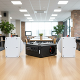 Loa âm trần thông báo, phát nhạc nền tự động: AMT155 Goldsound 150w + 2 loa âm trần Goldsound VAT38 38w, loa được thiết kế riêng cho quán, bật lớn không tạp âm, miễn phí công lắp đặt, bảo hành dài hạn 5 năm