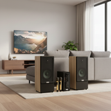 Dàn loa cây M385Mi (01 cục đẩy 900w tích hợp Micro + Loa cây 385 + 02 Micro)