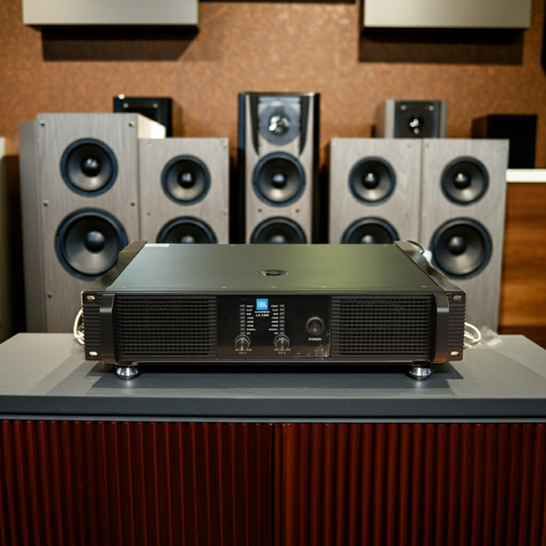 Cục đẩy 2 kênh LA1200 (công suất 1200W, 2 kênh, nguồn xuyến)